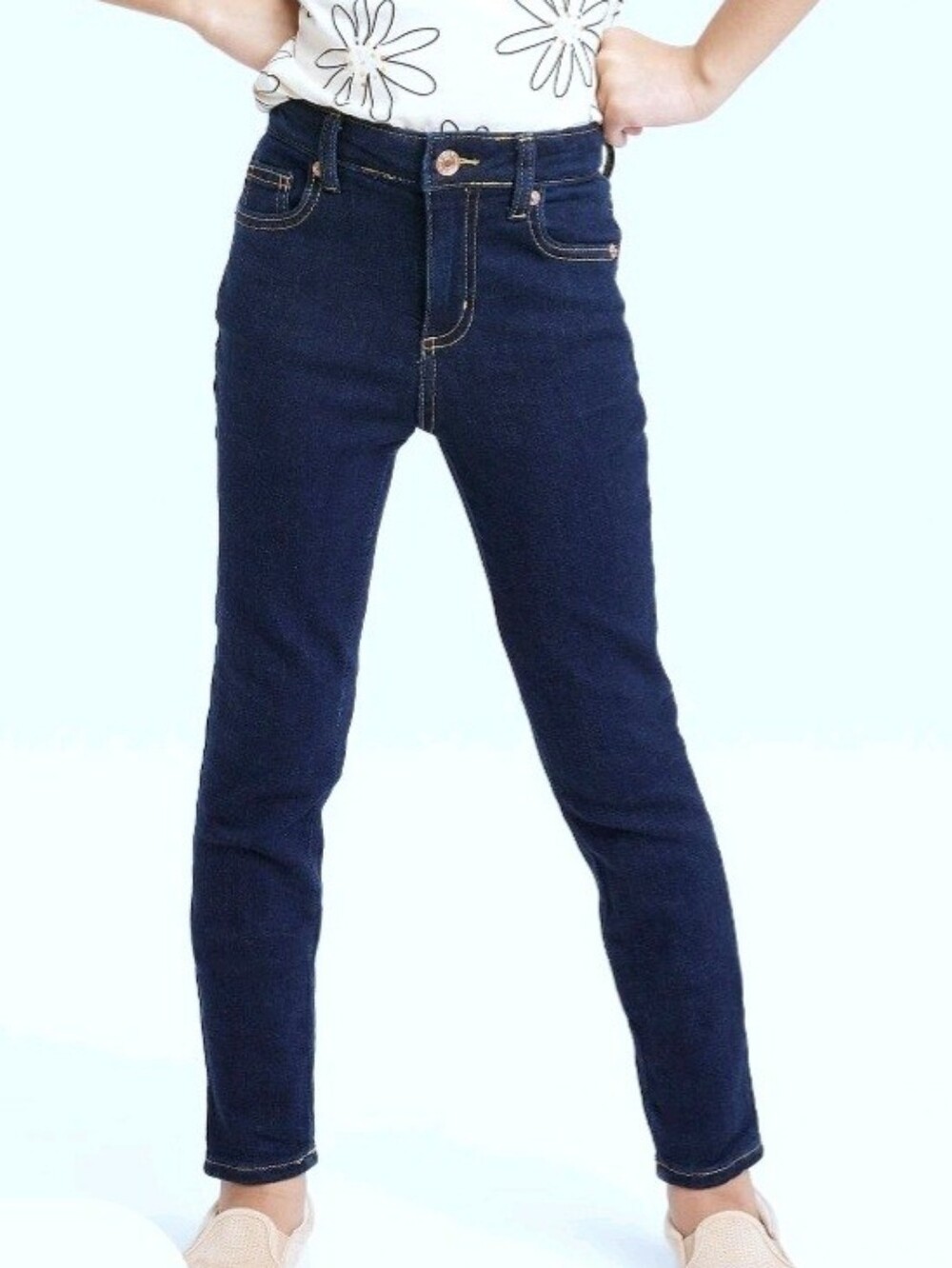 Cat & Jack Little Girl's Super Stretch Super Skinny Jeans